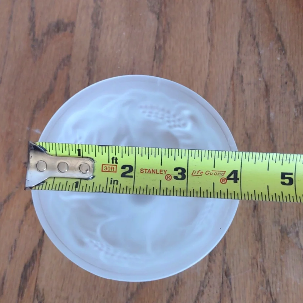 Avon Frosted Flower Pedestal Sherbet Glass Dish Cup